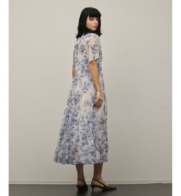 Diagram「【スタイリスト木津明子さんインスタライブ紹介】フラワープリントシャツフレアワンピース」|ワンピース|