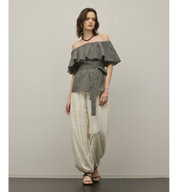 Diagram「【スタイリスト木津明子さんインスタライブ紹介】チェックケープブラウス」|シャツ・ブラウス|