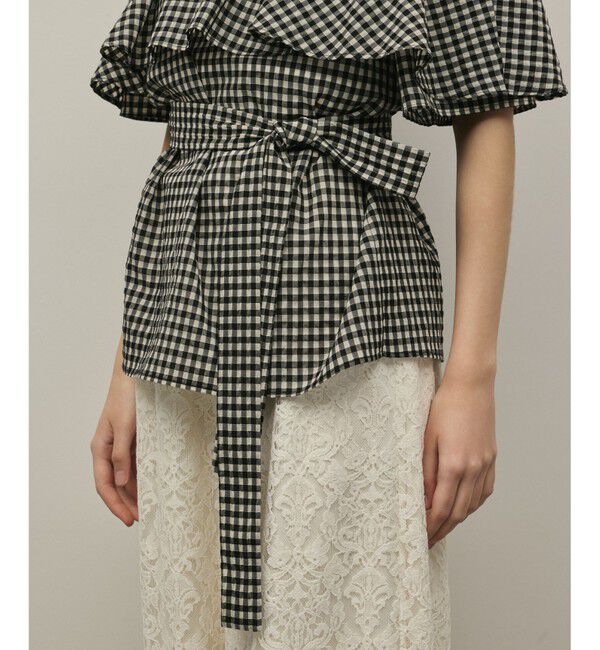 Diagram「【スタイリスト木津明子さんインスタライブ紹介】チェックケープブラウス」|シャツ・ブラウス|