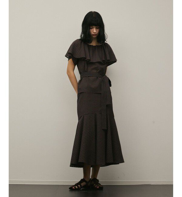 Diagram「【スタイリスト木津明子さんインスタライブ紹介】チェックケープブラウス」|シャツ・ブラウス|