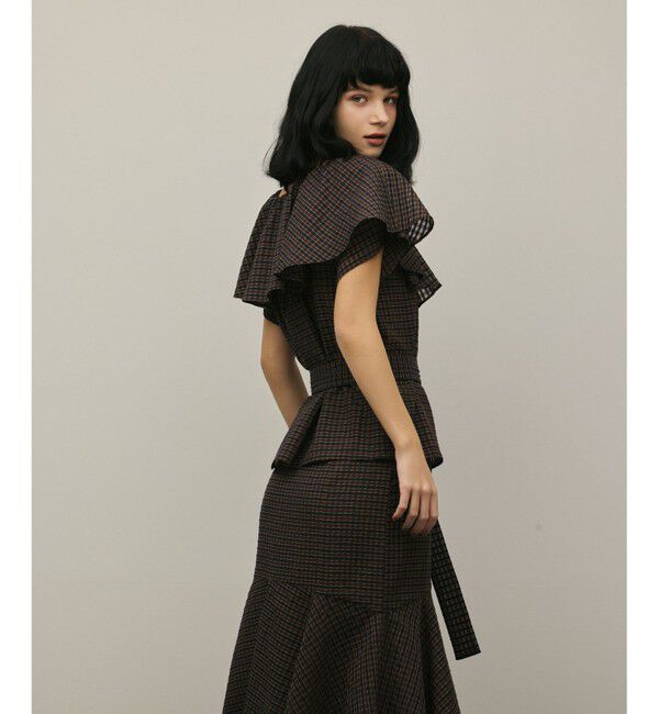 Diagram「【スタイリスト木津明子さんインスタライブ紹介】チェックケープブラウス」|シャツ・ブラウス|