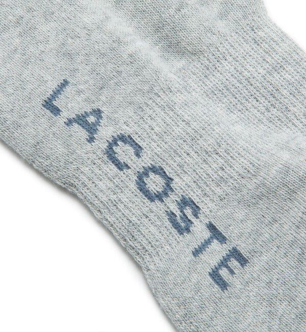 LACOSTE「足底パイル ロゴ スニーカー丈ソックス」|ソックス|