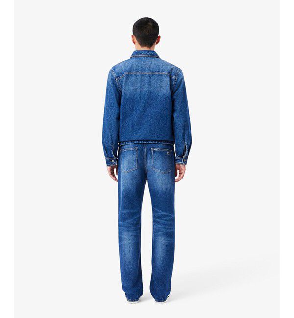 LACOSTE「オーガニックコットン ベーシック ルーズフィット ストレートデニムパンツ」|デニム|