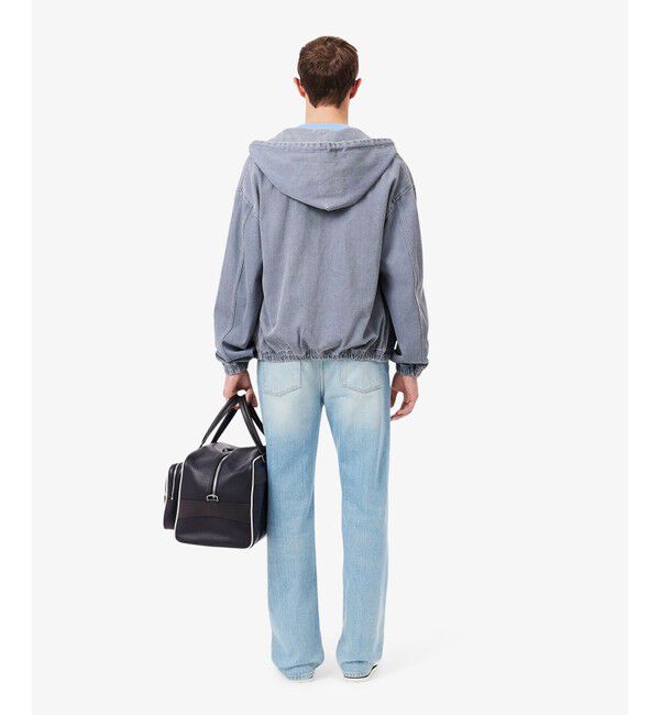 LACOSTE「オーガニックコットン ベーシック ルーズフィット ストレートデニムパンツ」|デニム|