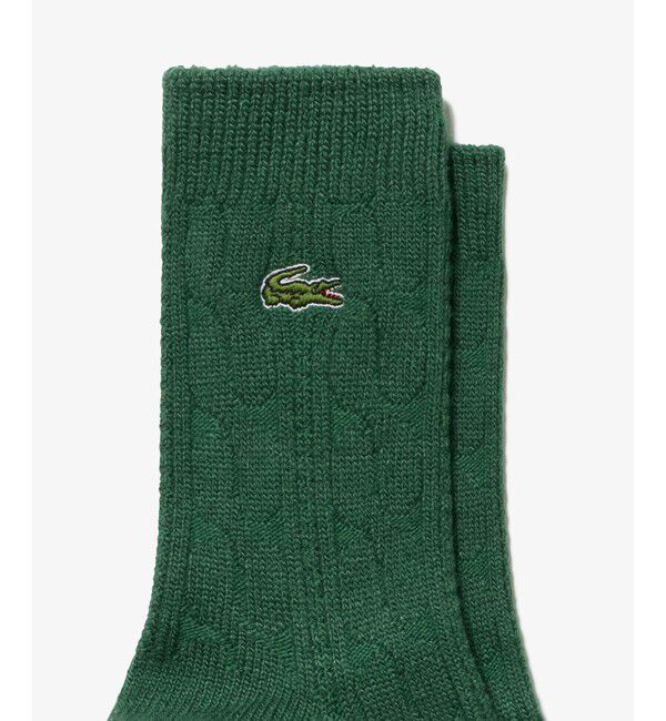 LACOSTE「エッセンシャルケーブルニットウィメンズソックス 22-24cm」|ソックス|