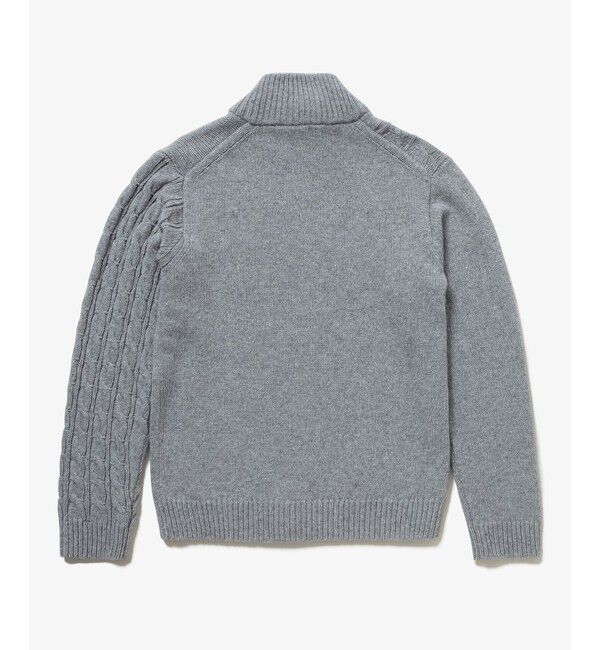 LACOSTE「クレイジーニッティングハイネックジップカーディガン / ダブルジップ ドライバーズニット」|カーディガン|