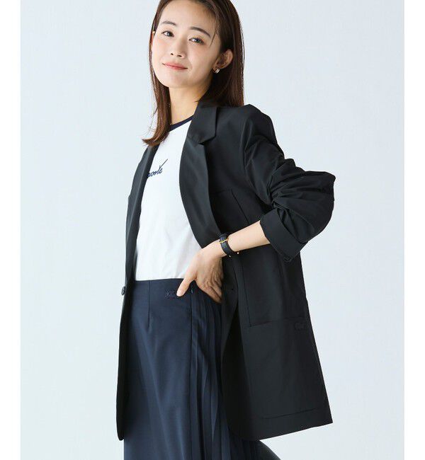 LACOSTE「撥水 ストレッチタフタ テクニカルテーラードジャケット」|テーラードジャケット|