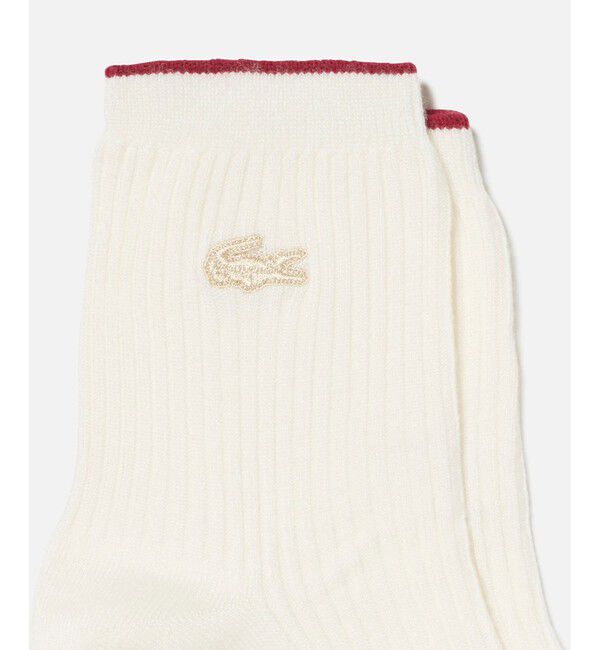 LACOSTE「レーヨン＆シルク混ショートソックス」|ソックス|