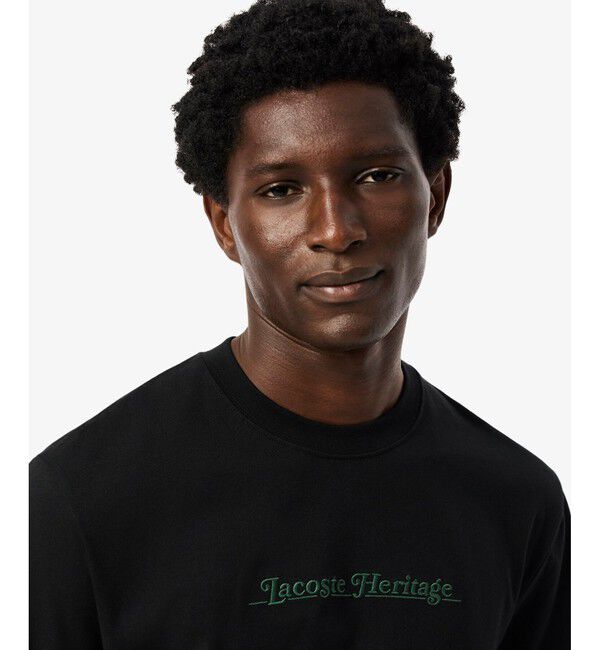 LACOSTE「ヘリテージロゴステッチTシャツ」|Tシャツ・カットソー|