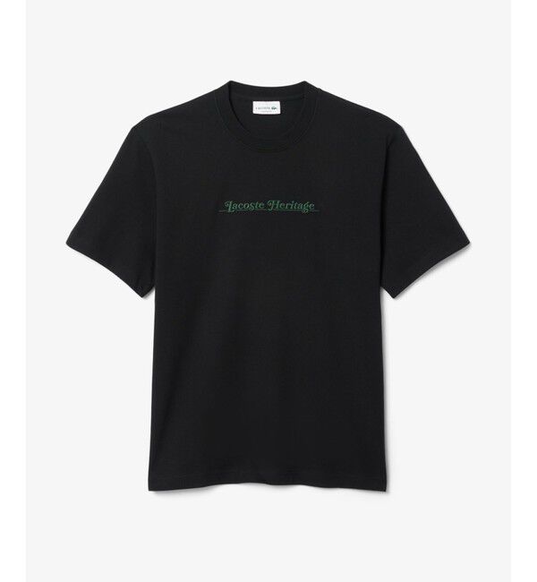 LACOSTE「ヘリテージロゴステッチTシャツ」|Tシャツ・カットソー|
