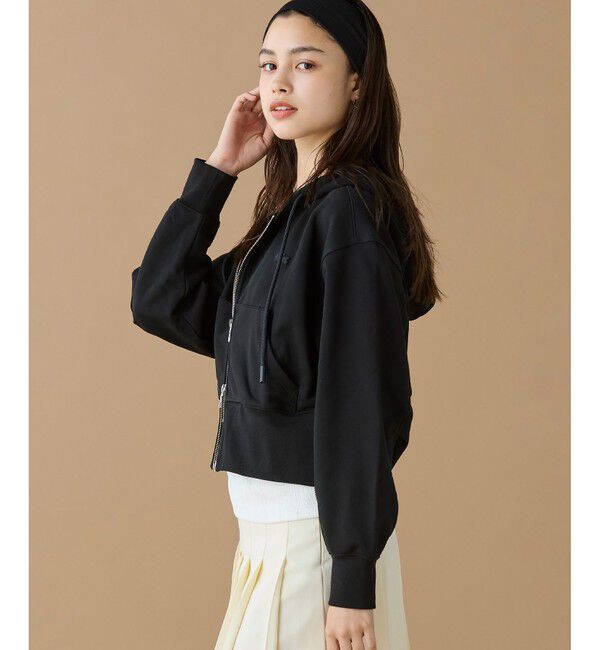 LACOSTE「裏パイルクロップドジップフーディー」|パーカー|