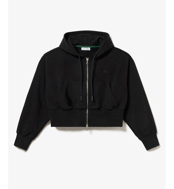 LACOSTE「裏パイルクロップドジップフーディー」|パーカー|