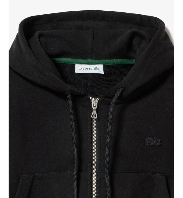 LACOSTE「裏パイルクロップドジップフーディー」|パーカー|