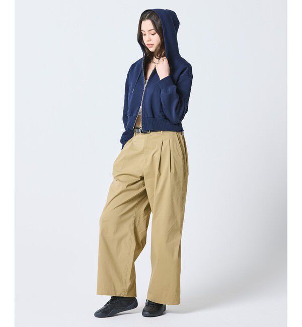 LACOSTE「ダブルフェイスジャージジップフーディー」|パーカー|