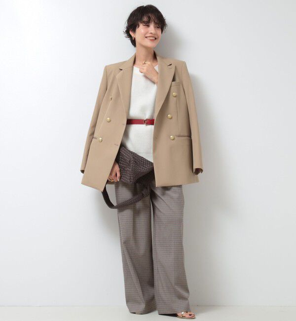 NOLLEY'S「《セットアップ対応》ストレッチツイルワイドパンツ」|その他|