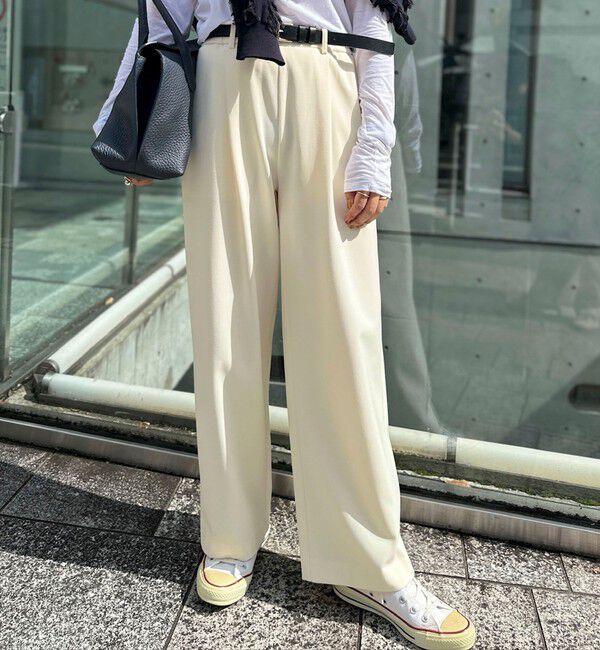 NOLLEY'S「ウォッシャブル裏起毛イージーワイドパンツ」|その他|