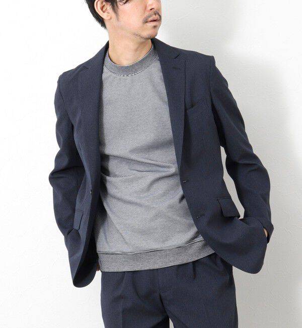 NOLLEY'S goodman「《ビジカジ対応》セミシルケットスムース ボーダードレスTシャツ 25SS」|Tシャツ・カットソー|