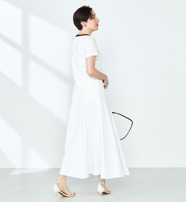 NOLLEY'S sophi「シルケット天竺衿配色ロゴTシャツ」|Tシャツ・カットソー|