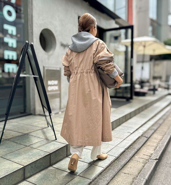 NOLLEY'S「【追加】ウォッシャブルエアボールフードブルゾン」|ブルゾン・スタジャン|