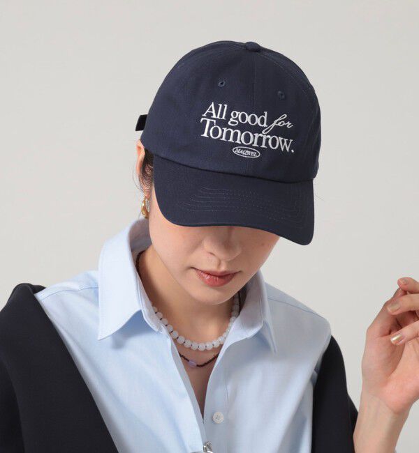 MAQWEL「【MAQWEL/マクウェル】AgfT CAP」|キャップ・キャスケット|ネイビー