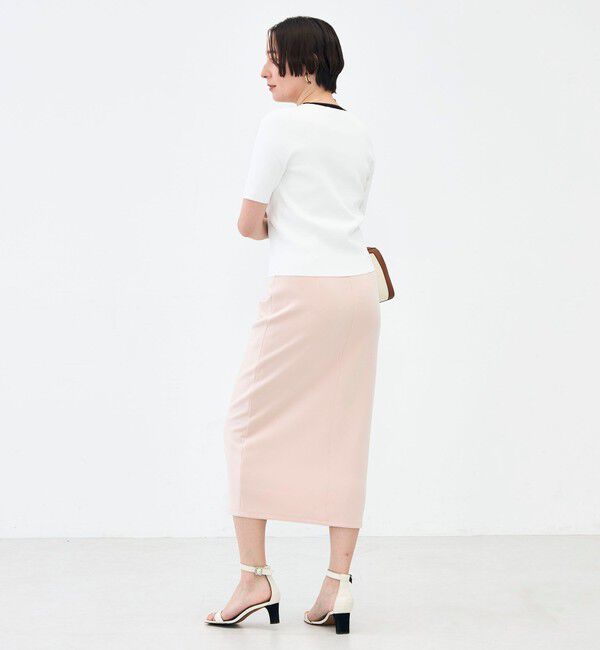 NOLLEY'S sophi「《アンサンブル対応》《手洗い可能》マルチファンクション5分袖プルオーバー」|ニット・セーター|