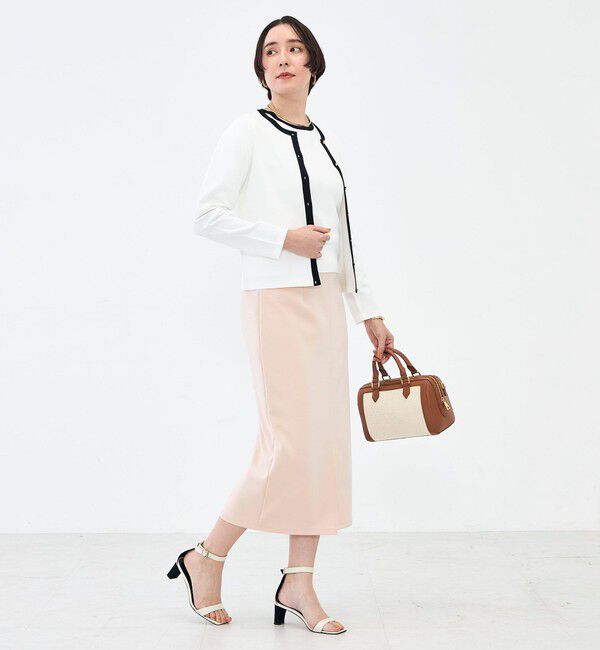 NOLLEY'S sophi「《アンサンブル対応》 《手洗い可能》マルチファンクションクルーネックカーディガン」|カーディガン|