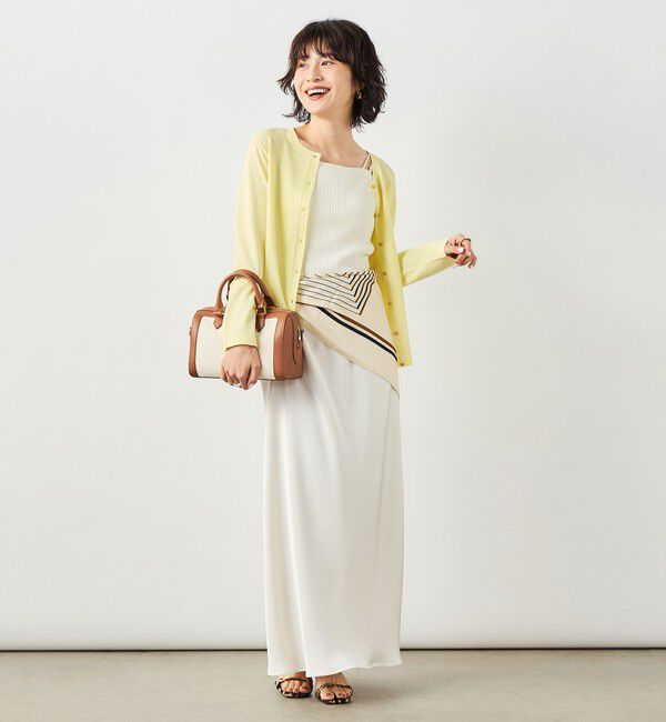 NOLLEY'S sophi「《アンサンブル対応》 《手洗い可能》マルチファンクションクルーネックカーディガン」|カーディガン|