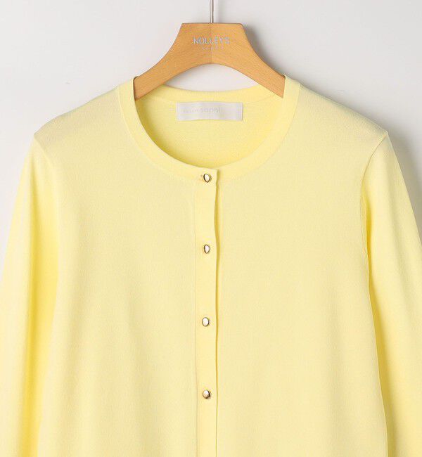 NOLLEY'S sophi「《アンサンブル対応》 《手洗い可能》マルチファンクションクルーネックカーディガン」|カーディガン|