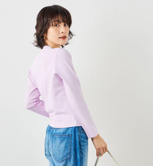 NOLLEY'S sophi「《アンサンブル対応》 《手洗い可能》マルチファンクションクルーネックカーディガン」|カーディガン|