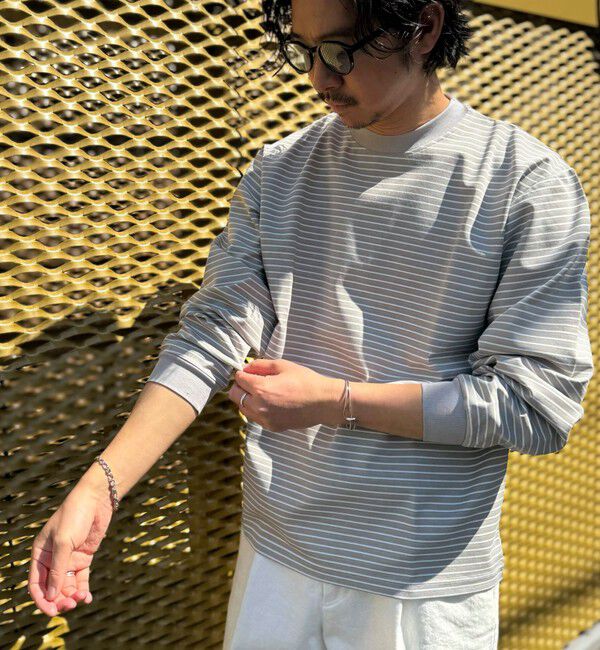 NOLLEY'S goodman「シルケットボーダーロンＴ 26SS」|Tシャツ・カットソー|