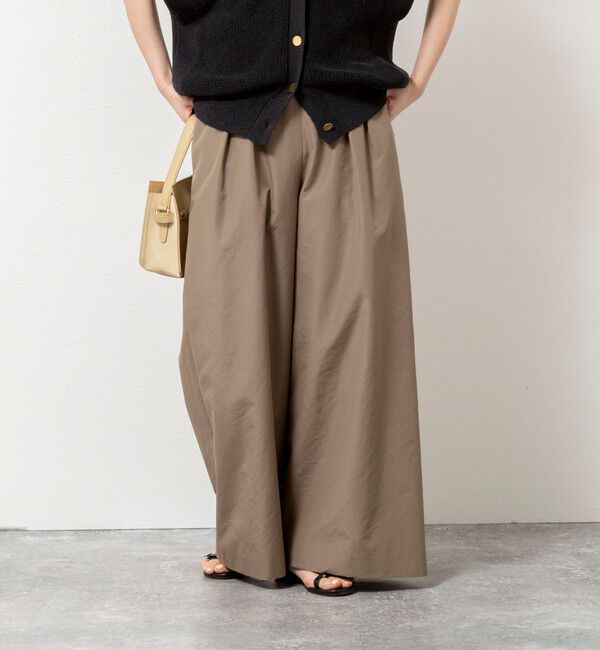 NOLLEY'S「ウォッシャブルエクセルテックタンブラー2タックワイドパンツ」|その他|