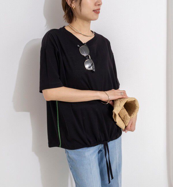 Rie Miller「ウォッシャブルドローストTシャツ」|Tシャツ・カットソー|