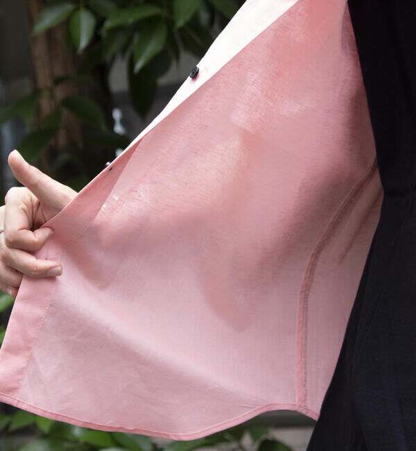 GLOSTER「【GLOSTER/グロスター】コットンリネン 半袖シャツ レギュラーカラー 綿麻」|シャツ・ブラウス|