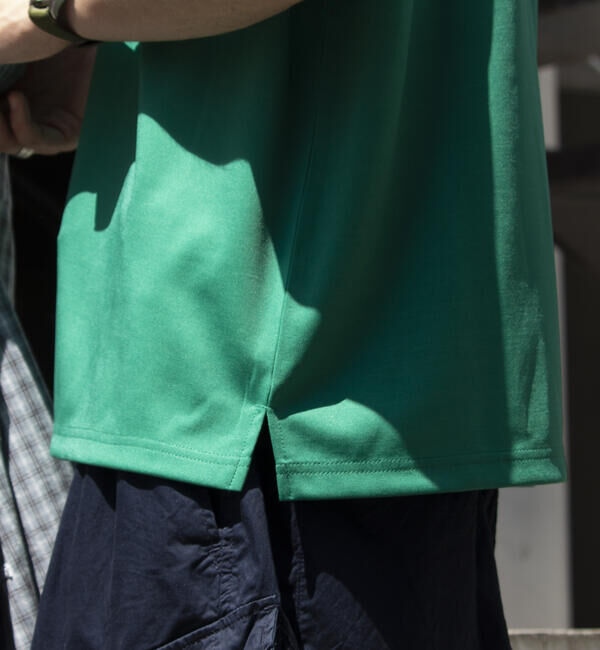 GLOSTER「【GLOSTER/グロスター】ポンチオーバーサイズ クルーネックTシャツ サイドスリット」|Tシャツ・カットソー|