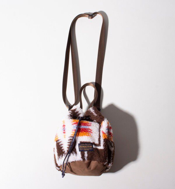 GLOSTER「【PENDLETON/ペンドルトン】別注HARDING ボアミニショルダー 巾着ショルダー 2WAY」|ショルダー・メッセンジャー|