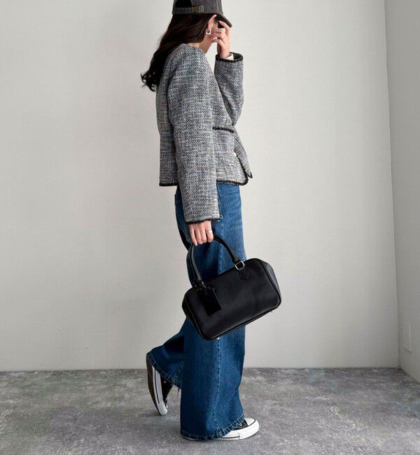 fredy emue「FRセンタープレスセミワイドデニムパンツ」|デニム|