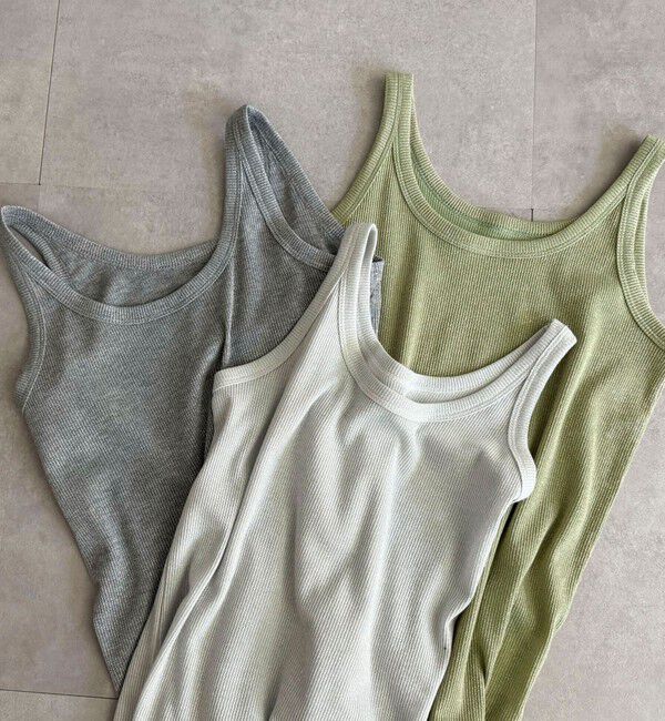 fredy emue「ラメリブタンクトップ」|タンクトップ|