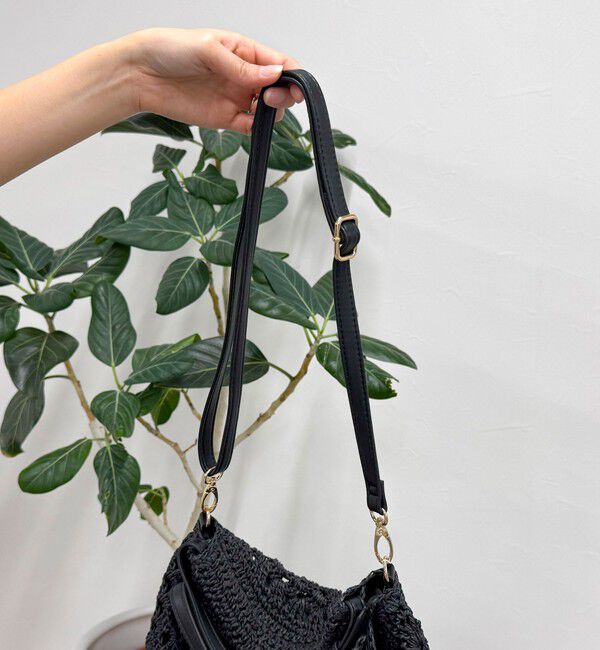 fredy emue「異素材ハンドルペーパートート＆ショルダーバッグ」|かごバッグ|