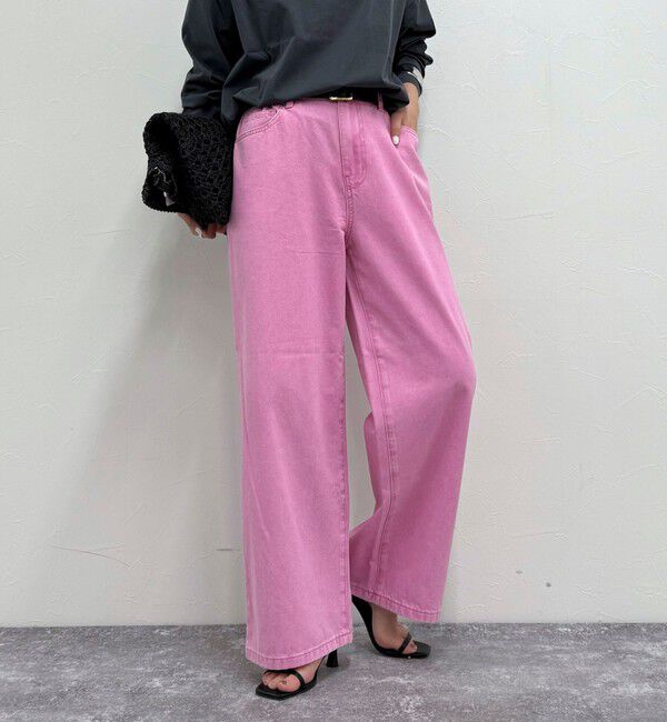 fredy emue「ブリーチデニム５ポケイージーパンツ」|デニム|