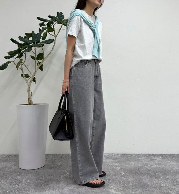 fredy emue「ブリーチデニム５ポケイージーパンツ」|デニム|