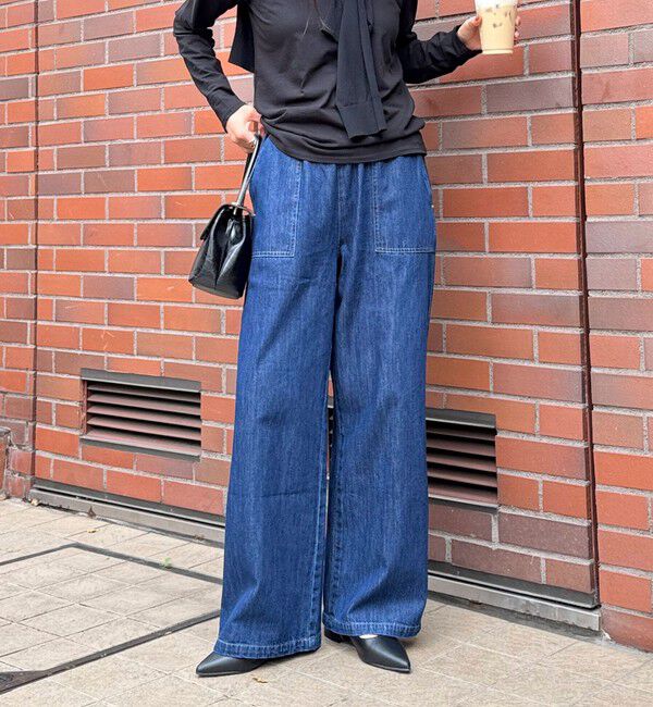 fredy emue「ライトオンスデニムベイカーイージーパンツ」|デニム|