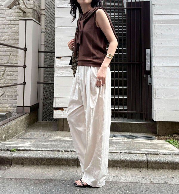 fredy emue「リネン混ノースリーブニットプルオーバー」|タンクトップ|