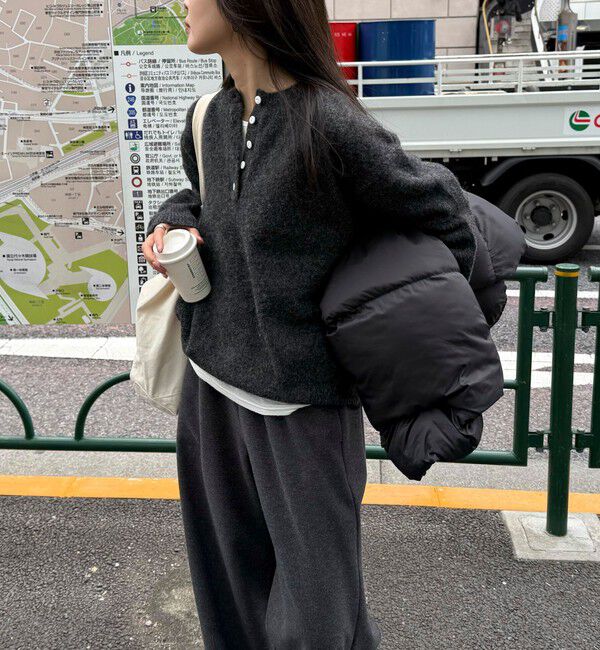 fredy emue「ヘンリーネックニットプルオーバー」|ニット・セーター|