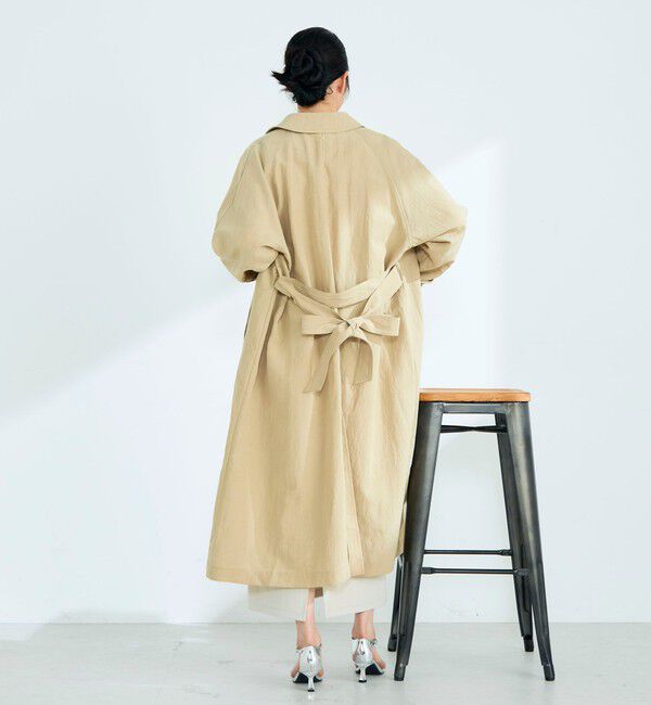 fredy emue「リネン混タンブラーステンカラーコート」|ステンカラーコート|