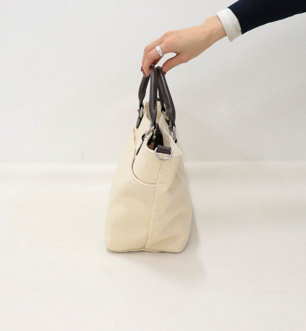 fredy emue「FRレザーハンドルキャンバストートバッグ」|ショルダー・メッセンジャー|