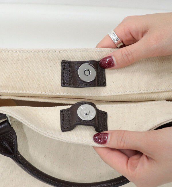 fredy emue「FRレザーハンドルキャンバストートバッグ」|ショルダー・メッセンジャー|