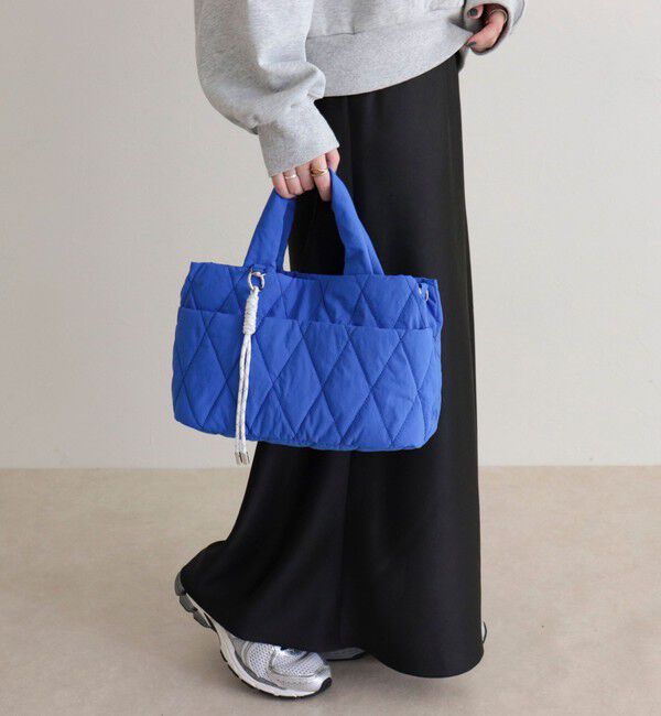fredy emue「キルティング3ROOMトートバッグ」|ショルダー・メッセンジャー|ブルー