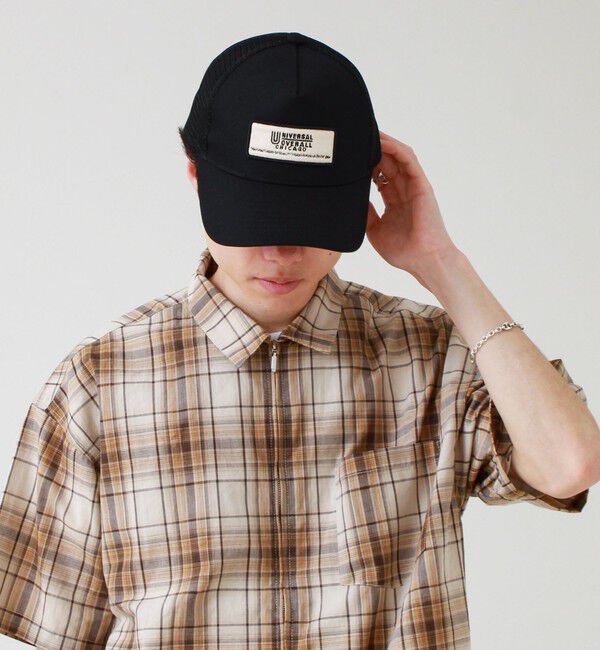 GLOSTER「【UNIVERSAL OVERALL】トラッカーメッシュキャップ」|キャップ・キャスケット|