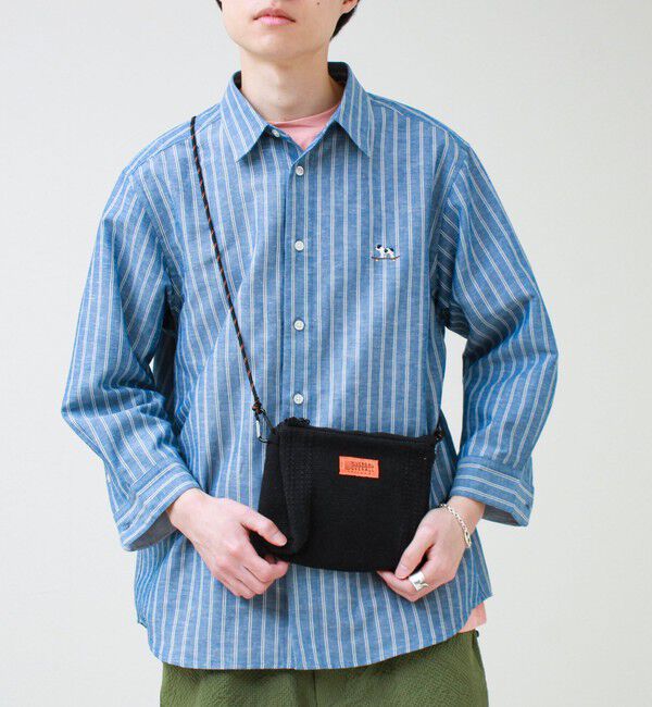 GLOSTER「【UNIVERSAL OVERALL】Summer knit sacoche」|ショルダー・メッセンジャー|