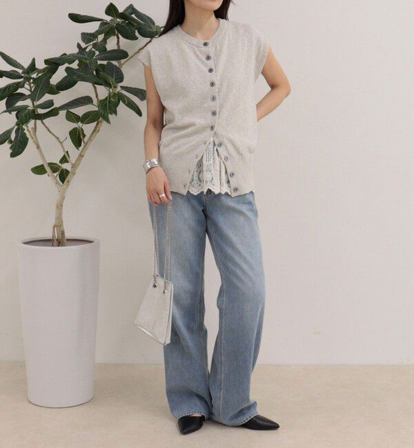 fredy emue「ベルト付きニットベスト」|ベスト・ジレ|